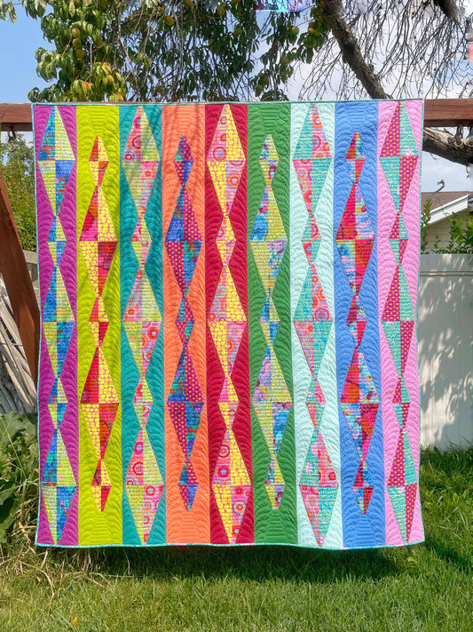 Diamond Daze Quilt Pattern by Sew Kind of Wonderful