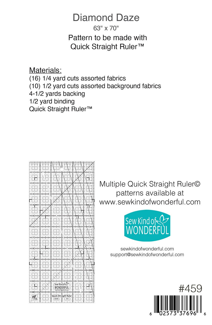 Diamond Daze Quilt Pattern by Sew Kind of Wonderful