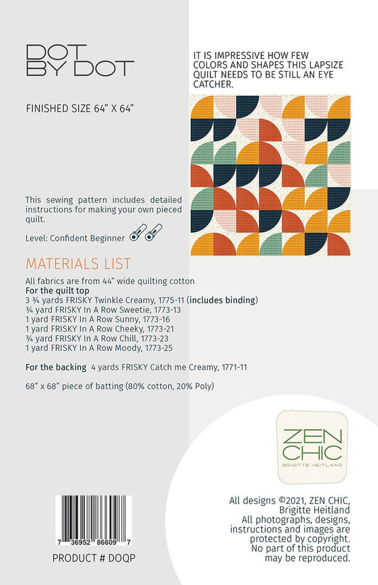 Dot By Dot Quilt Pattern by Zen Chic