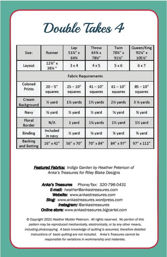 Double Takes 4 # ANK337 - Special Order