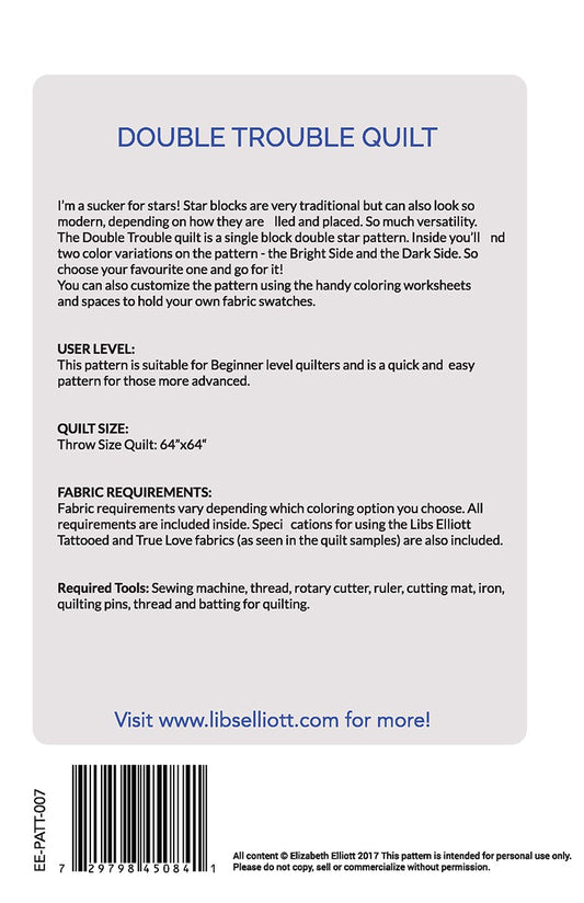 Double Trouble Pattern # QE-PATD8- Special Order