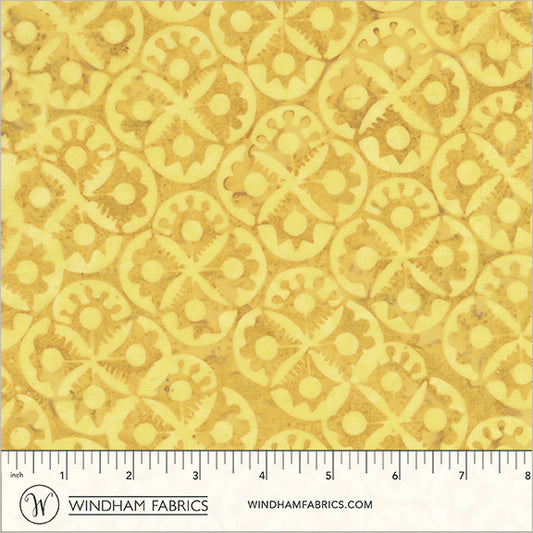 Dutch Days Batiks by Shayla Wolf of Sassafras Lane Designs - Flower Stamp Dandelion 746Q-3