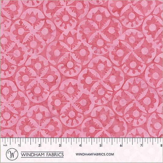 Dutch Days Batiks by Shayla Wolf of Sassafras Lane Designs - Flower Stamp Knockout 746Q-2
