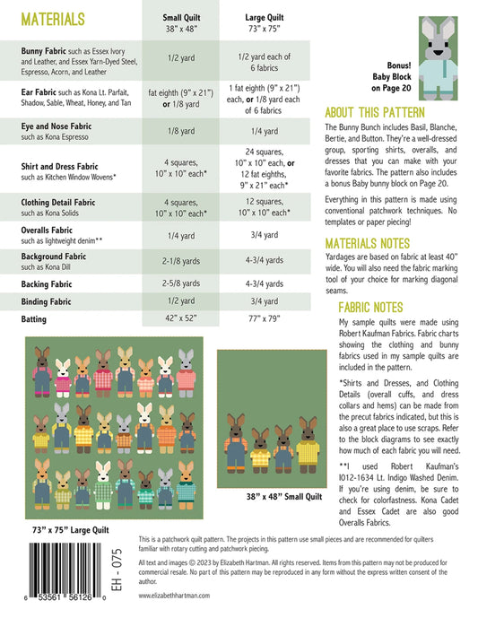 The Bunny Bunch Quilt Pattern by Elizabeth Hartman