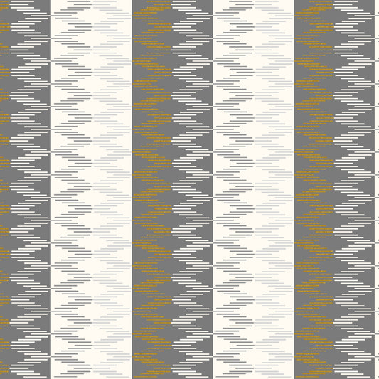 Early Twilight by C+S Collective : Arroyo Sol - Sunset Stripe - Rocky Coast Metallic LI205-RC4M