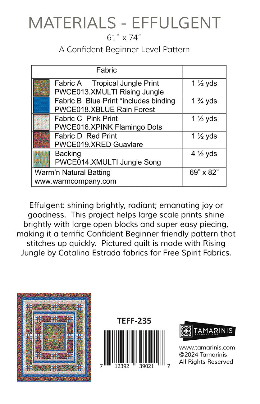 Effulgent Quilt Pattern by Tamarinis