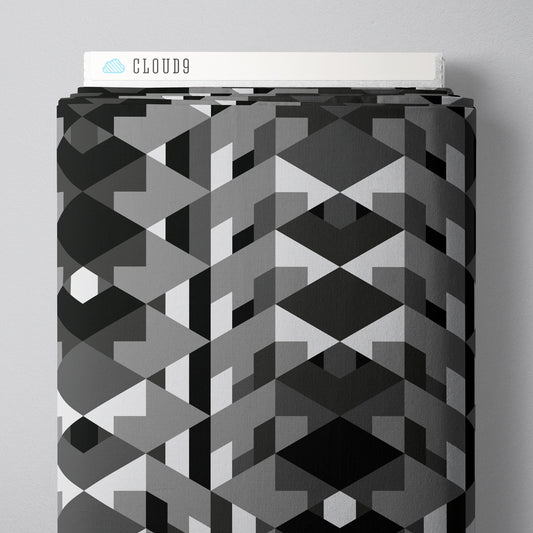 Embellish Rayon by Frank Lloyd Wright : Hollyhock Gray/Black 229425