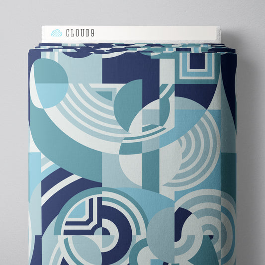 Embellish Rayon by Frank Lloyd Wright : Hoffman Blue 229430