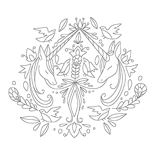 Embroidered Mythical Creatures: 50+ Iron-on Transfers Inspired by Fairy Tales & Fantasy