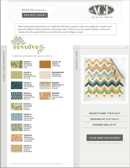 Evolve by Suzy Quilts - Thrive Quilt Kit