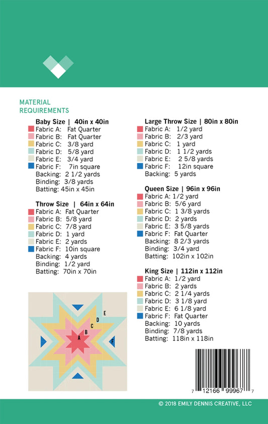 Explanding Stars Quilt Pattern by Quilty Love