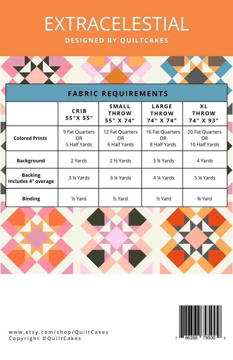 Extracelestial Quilt Pattern by Quilt Cakes