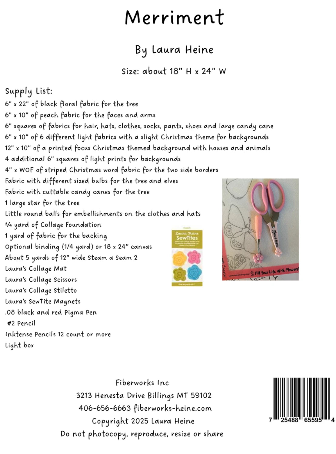 Merriment Collage Pattern by Laura Heine (Estimated arrival December 2025)