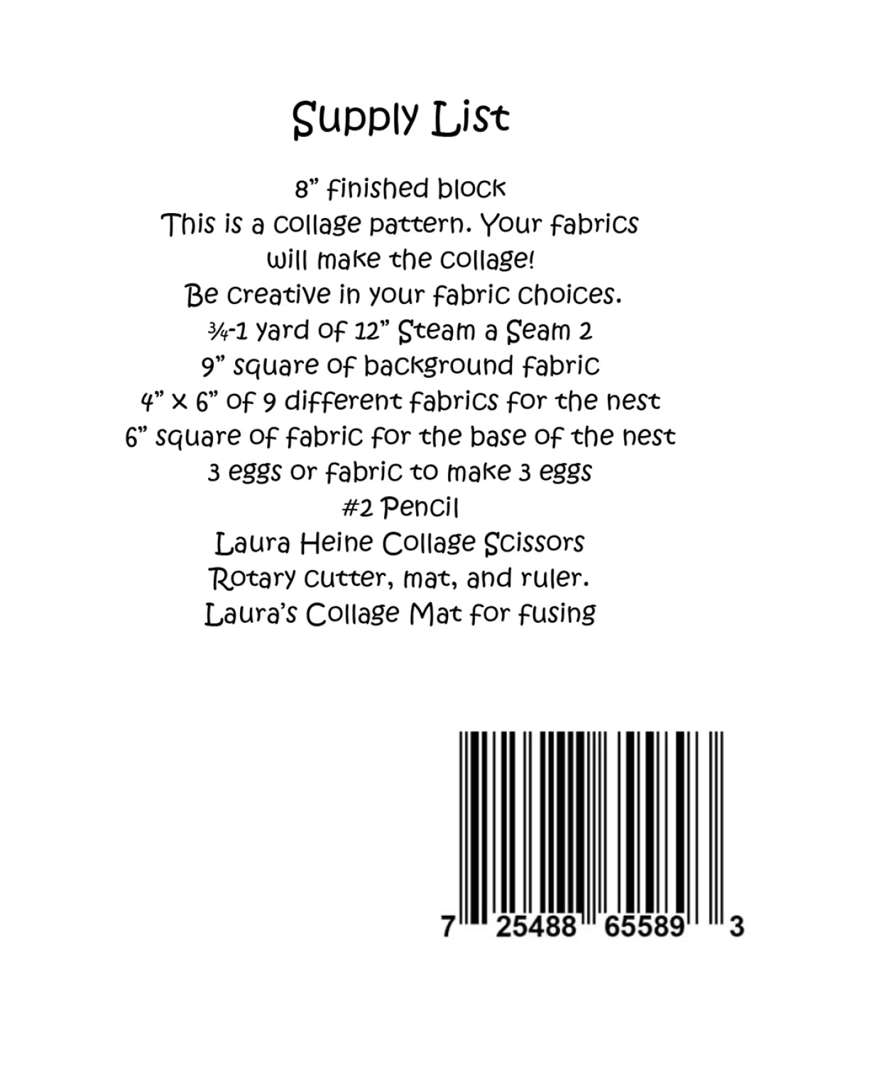 Whatevers! #58 Nest Collage Pattern by Laura Heine