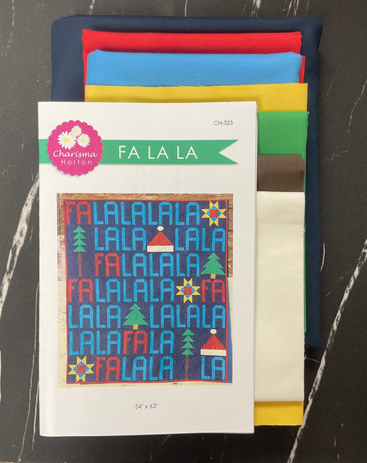 Fa La La Quilt Kit featuring Ruby + Bee Solids
