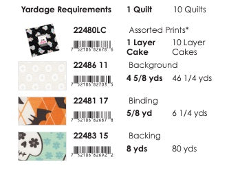 Fab Boo Lous by Me & My Sister Designs : Marble Cake Quilt Kit