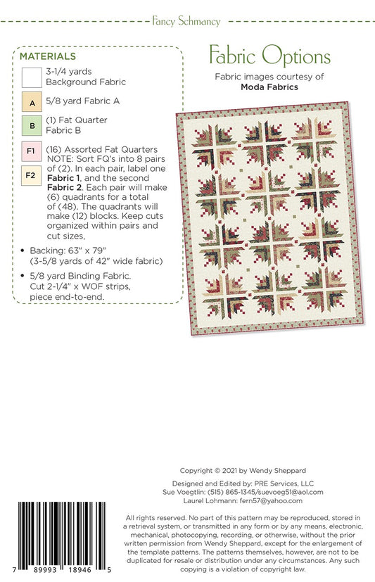 Fancy Schmancy Quilt Pattern by Wendy Sheppard