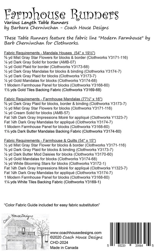 Farmhouse Runners # CHD-2024- Special Order