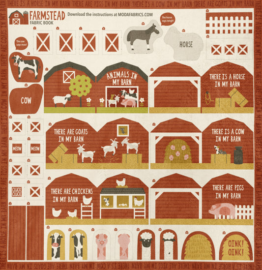 Farmstead Cuddle by Stacy Iest Hsu - Animals In My Barn Cut and Sew Book