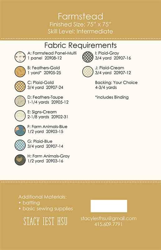 Farmstead Quilt Pattern by Stacy Iest Hsu