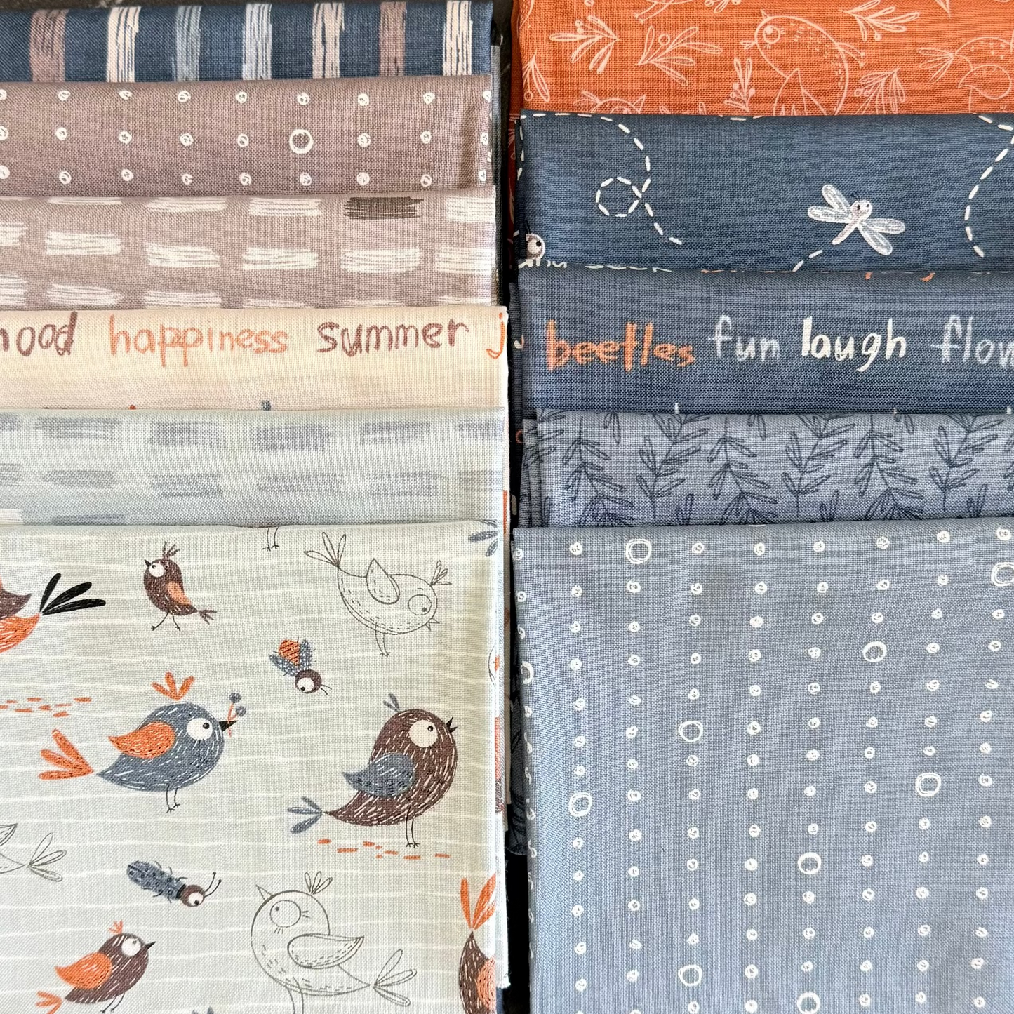 Fat Quarter Dash Quilt featuring Chirp by Elana Amo