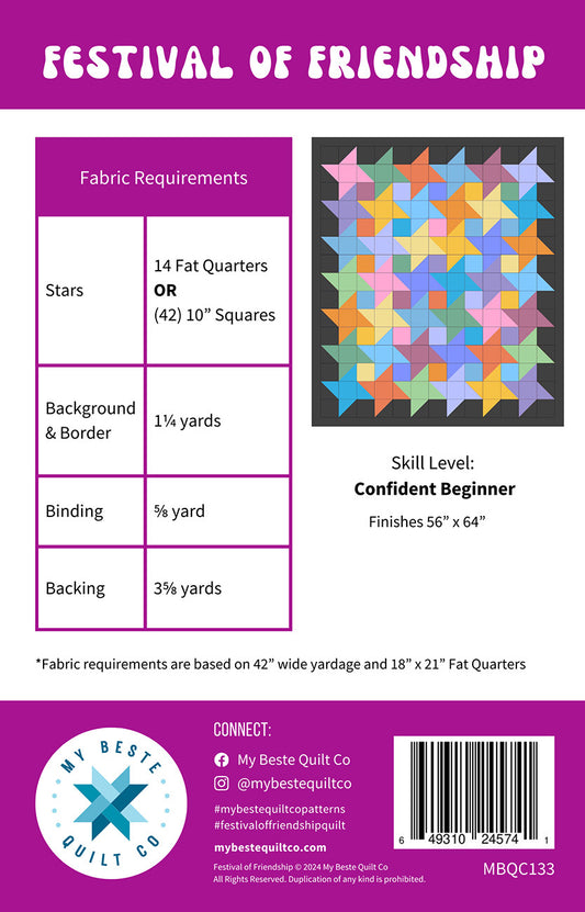 Festival of Friendship by My Beste Quilt Shop