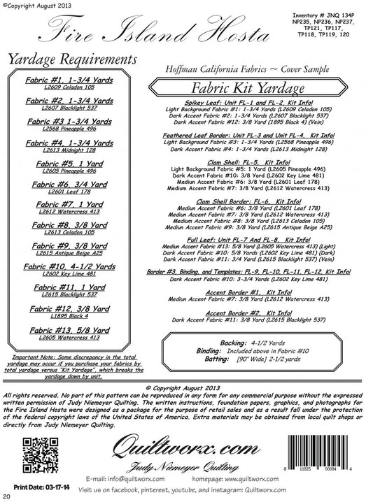 Fire Island Hosta # JNQ134P - Special Order