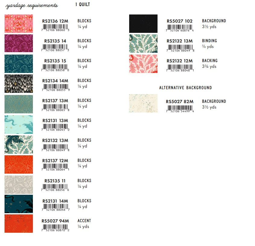 Fireglow by Sarah Watts : Hartwell Quilt Kit - Dark or Light