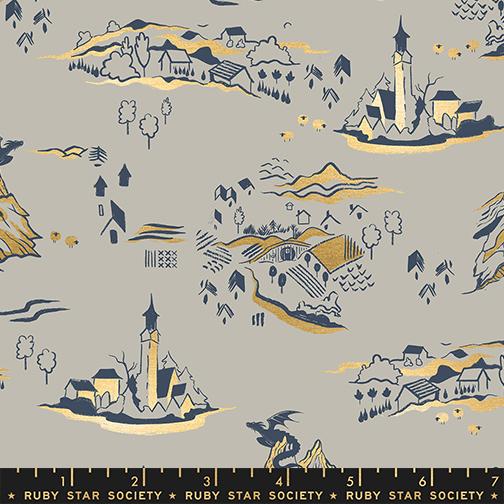 Fireglow by Sarah Watts REPRINT : Mountain Town Metallic Oyster RS2133 13M