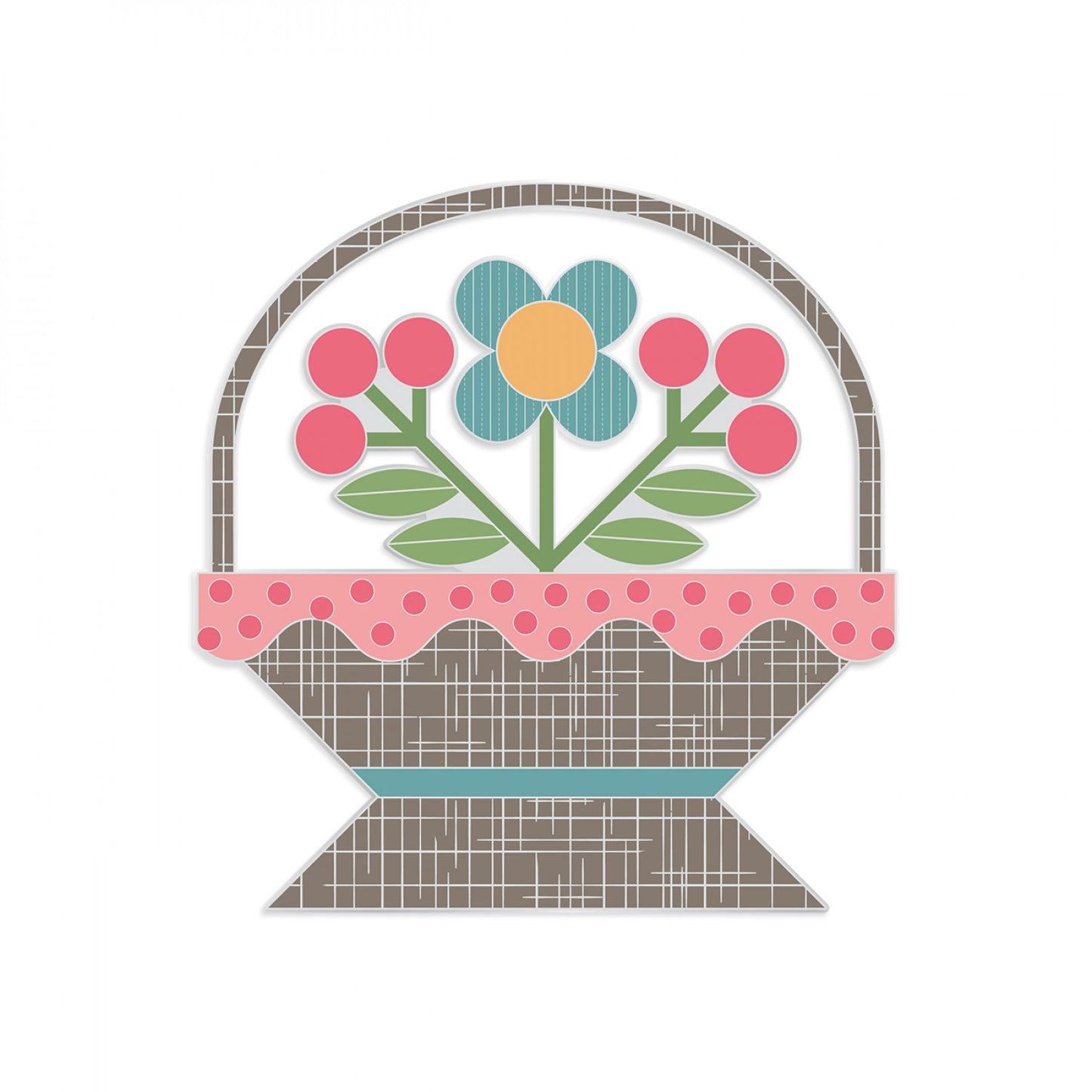 Flower Basket Needle Minder # ST-39770 - Special Order