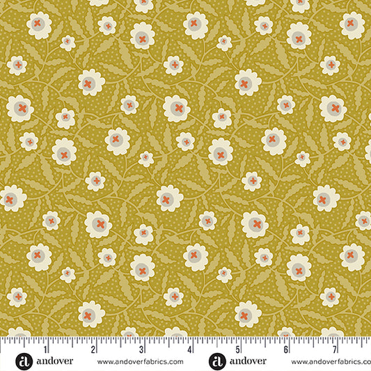 Flower Box by Renee Nanneman : Bachelor Button Chartreuse A-1016-Y