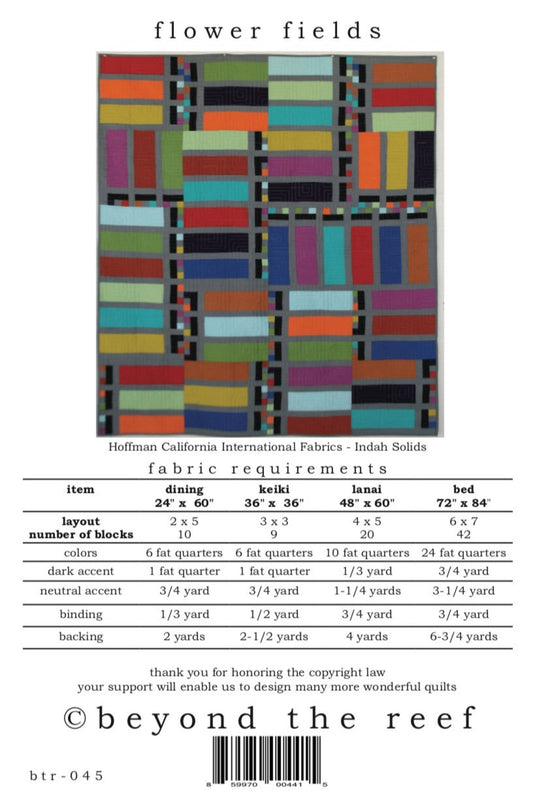 Flower Fields Quilt Pattern - Special Order