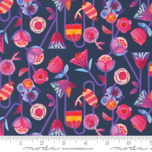 Flower Patches by Amarylis Henderson : Candy Flowers Midnight 21822 20
