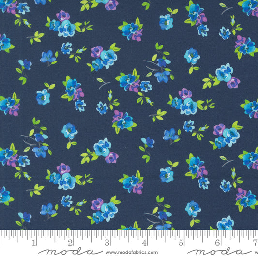 Flower Patches by Amarylis Henderson : Vintage Chintz Midnight 21828 21