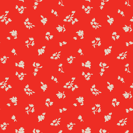 Folka by Holli Zollinger : Ditsy Floret Red/Oat 229901
