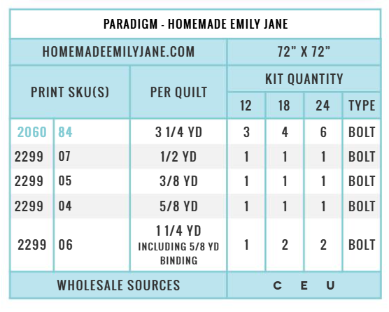 Folka by Holli Zollinger : Paradigm Quilt Kit