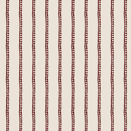 Folka by Holli Zollinger : Stripe Oat/Burgundy 229910