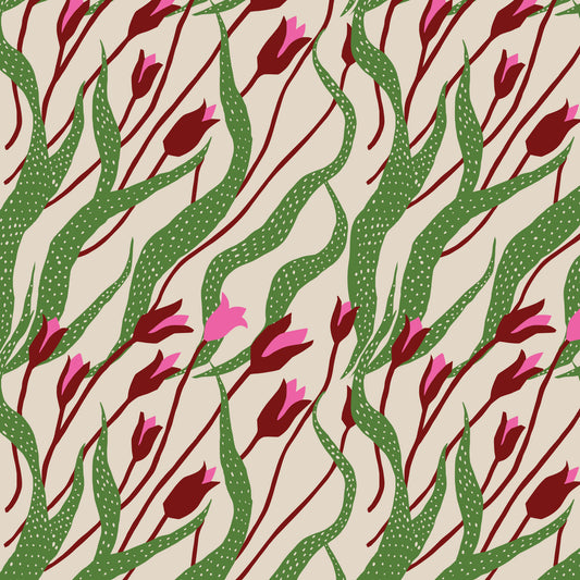 Folka by Holli Zollinger : Tulip Green/Pink 229909