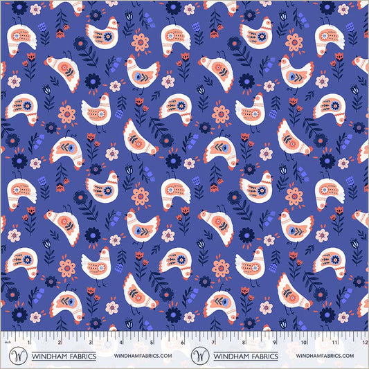 Folky Chicken by Natalie Briscoe : Cluck Cluck Cluck Royal 55238-4