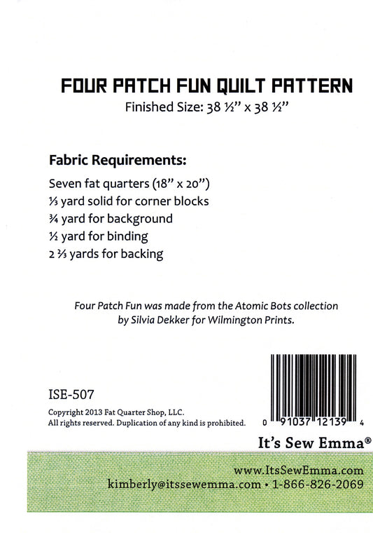 Four Patch Fun # ISE507 - Special Order