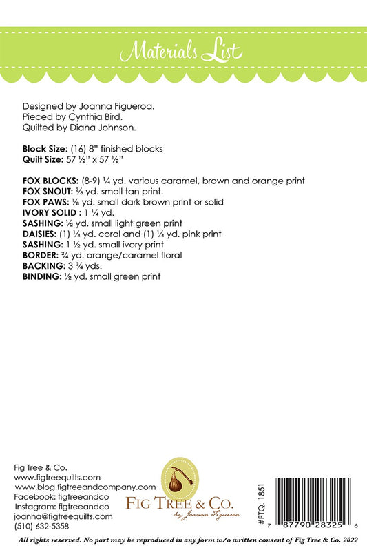 Francesca Quilt Pattern by Fig Tree & Co.