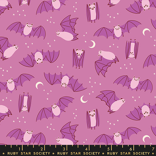 Freaky Familiars by Ruby Star Society : Fat Bats Heliotrope RS5194 13