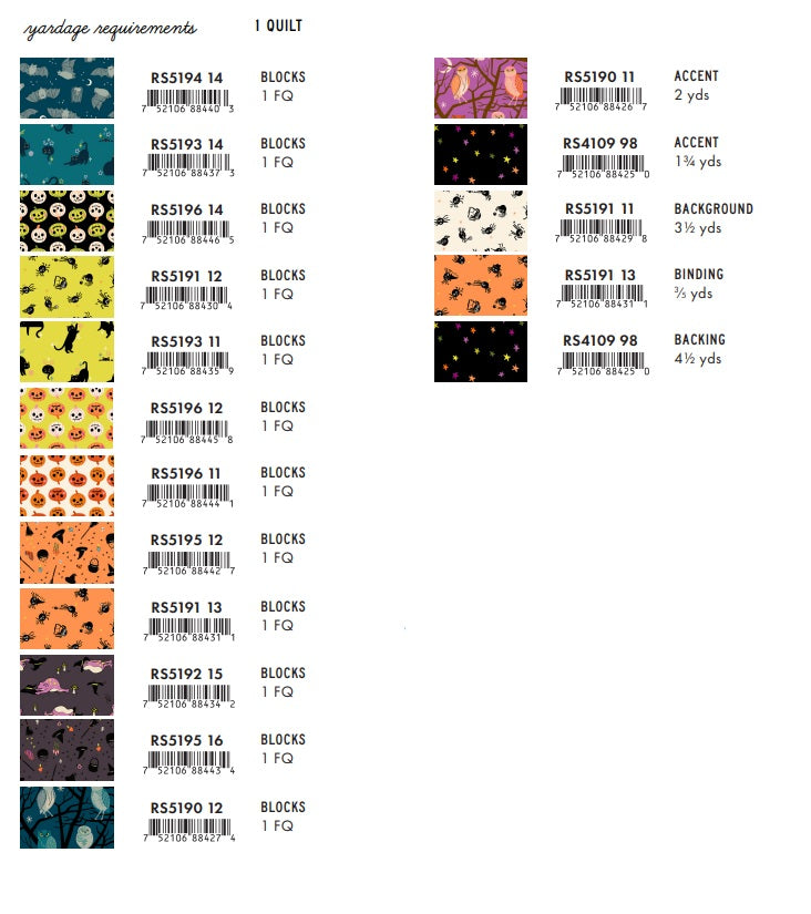 Freaky Familiars by Ruby Star Society : Hello Dolly Quilt Kit