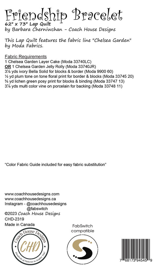 Friendship Bracelet # CHD-2319 - Special Order