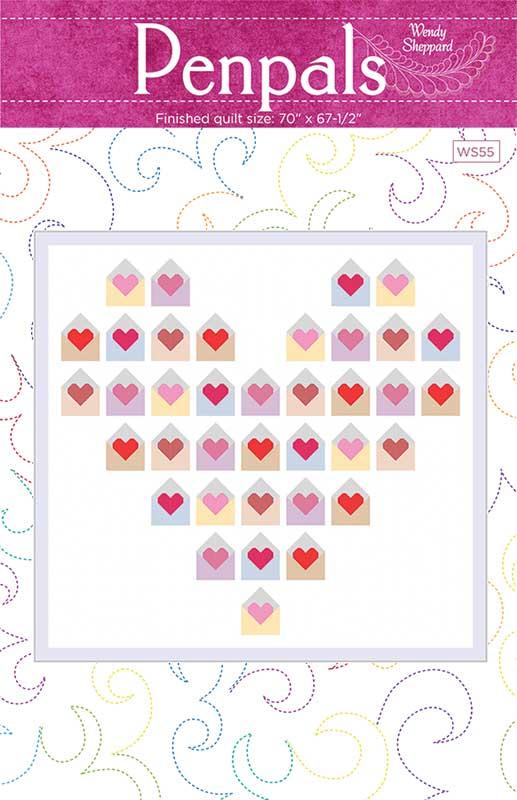 Funny Valentine by Lizzy House : Pen Pals Quilt Kit