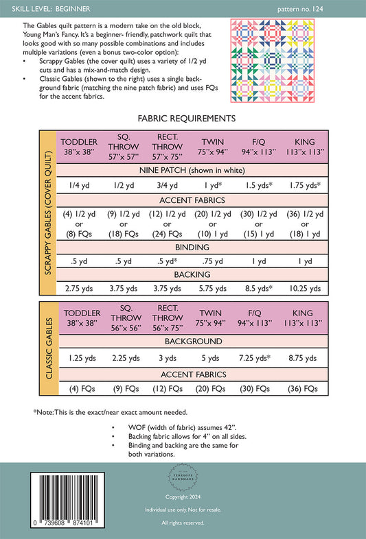 Gables Quilt Pattern by Penelope Handmade