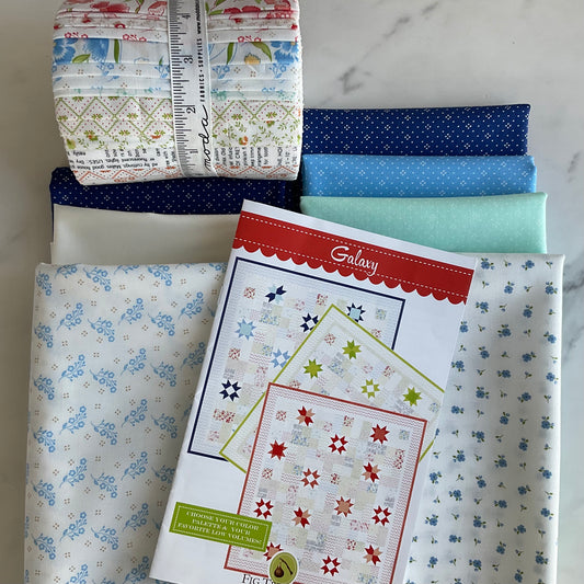 Galaxy Quilt Kit featuring Linen Cupboard & Eyelet by Fig Tree & Co.