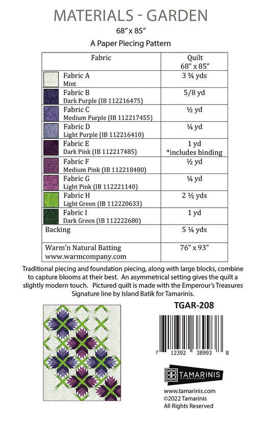 Garden Quilt Pattern by Tamarinis