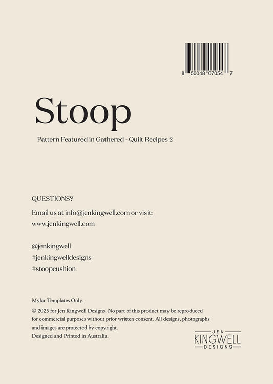 Gathered - Quilt Recipes 2 by Jen Kingwell Designs : Stoop Mylar Template Set