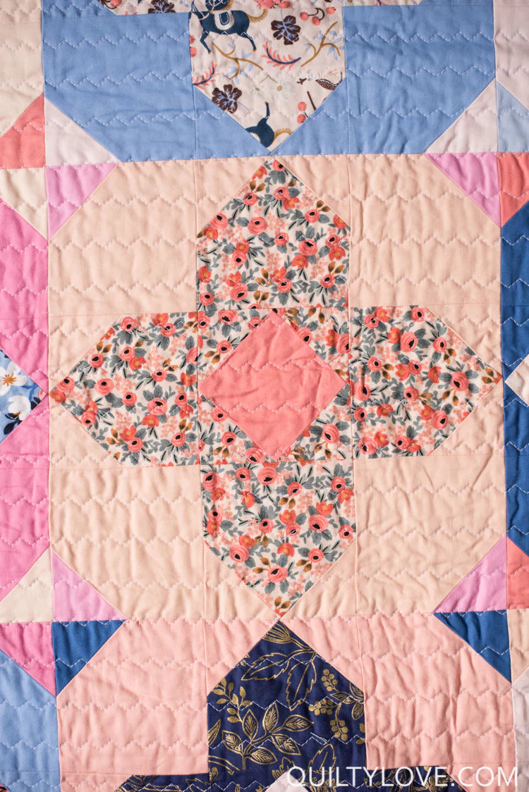 Geo Gems Quilt Pattern by Quilty Love
